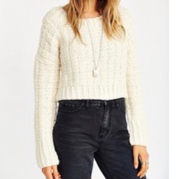 🚫SOLD🚫J.O.A. Off White Cropped Sweater - Picture 4 of 4